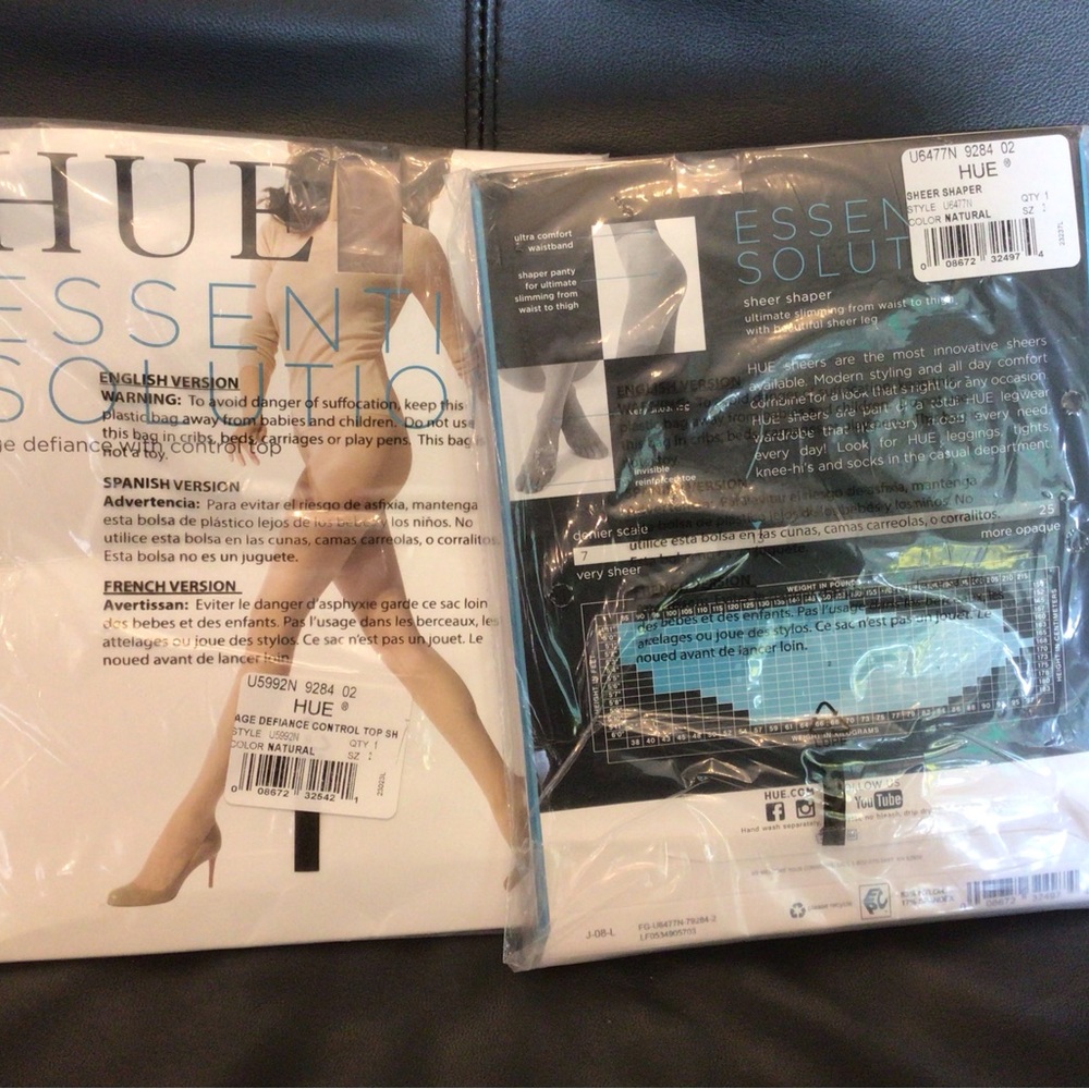 2/$15 New HUE Essential Solutions Sheer Shaper Tights